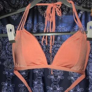 Peach Abercrombie bikini top